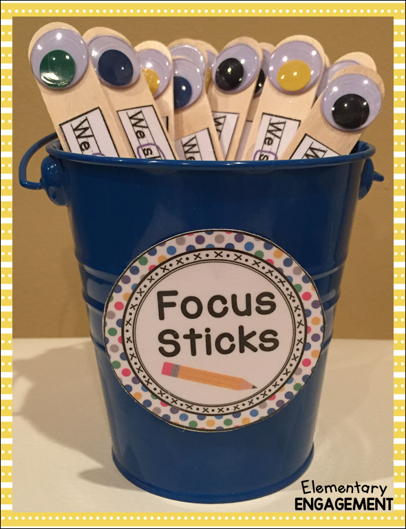 Focus sticks serve as a great visual guide for students during the editing process.
