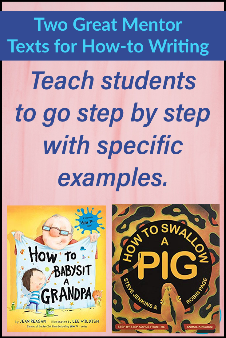 Two great mentor texts for how-to writing.  These books are perfect to carry with you during writing conferences as students write their own how-to books.