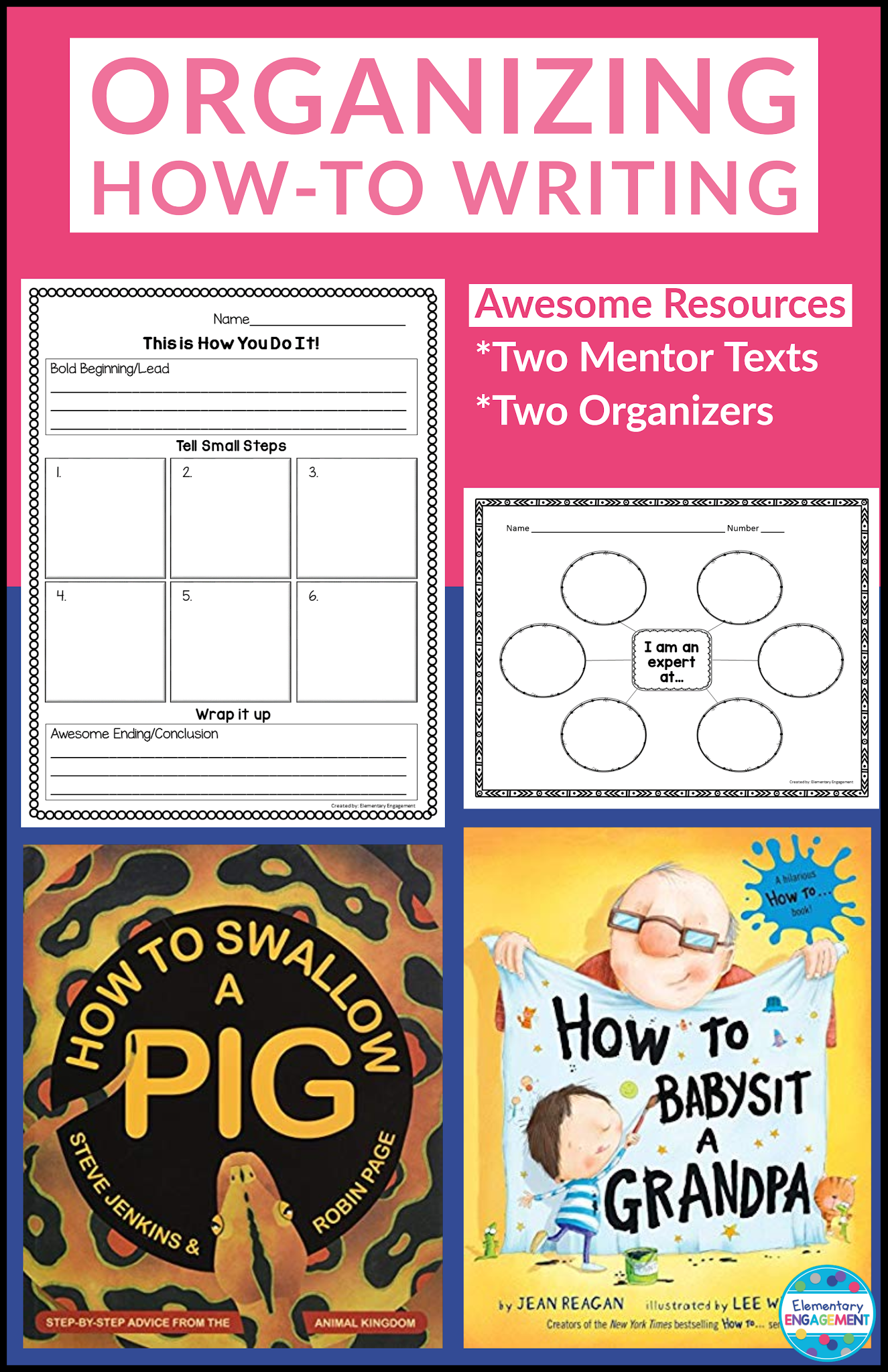 This post shares two great mentor texts and two free brainstorming forms for students to create their own how-to book.
