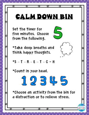 Free directions for a calm down bin