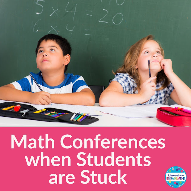 Strategies for math conferences when students are stuck