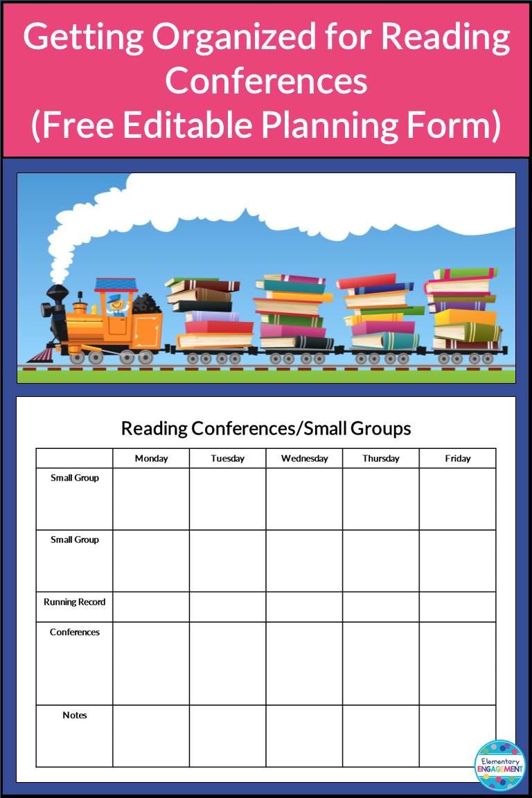 This post includes free reading conference form to help you organize for reading conferences with students.