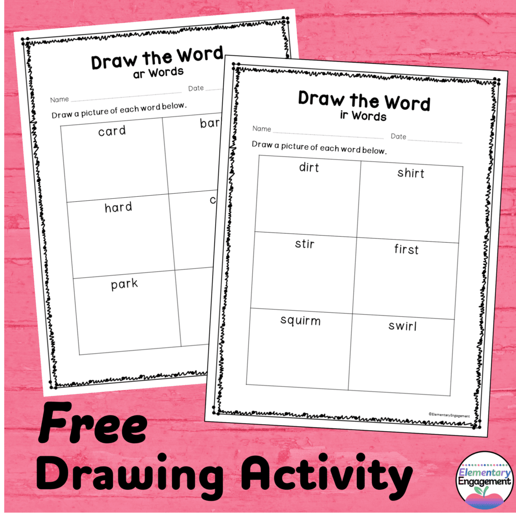 Free r-controlled vowels worksheets